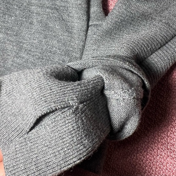 Athleta Merino Wool Blend Side Snap Turtleneck size S gray - Picture 5 of 7